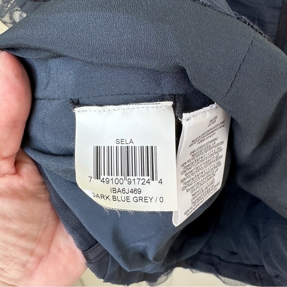 BCBG MaxAzria Dark Blue Grey Ruched Sela Strapless Convertible Evening Dress - Picture 9 of 11